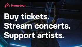 Hometour Events: stream concerten, steun artiesten
